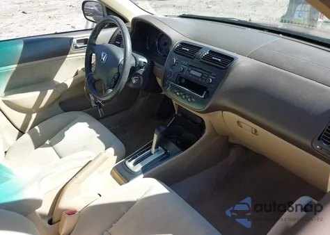 2003 Honda Civic Lx z USA, uszkodzony, nr VIN 2HGES16583H546636